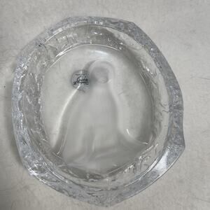 LEAD CRYSTAL BOX, CRISTAL D'ARQUES FRANCE TRINKET BOX, SEAL IMAGE